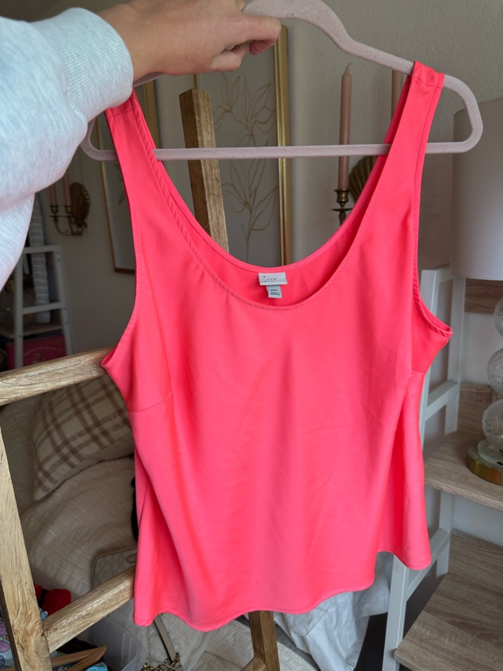 A New Day Pink Sleeveless Scoop Neck Tank Top